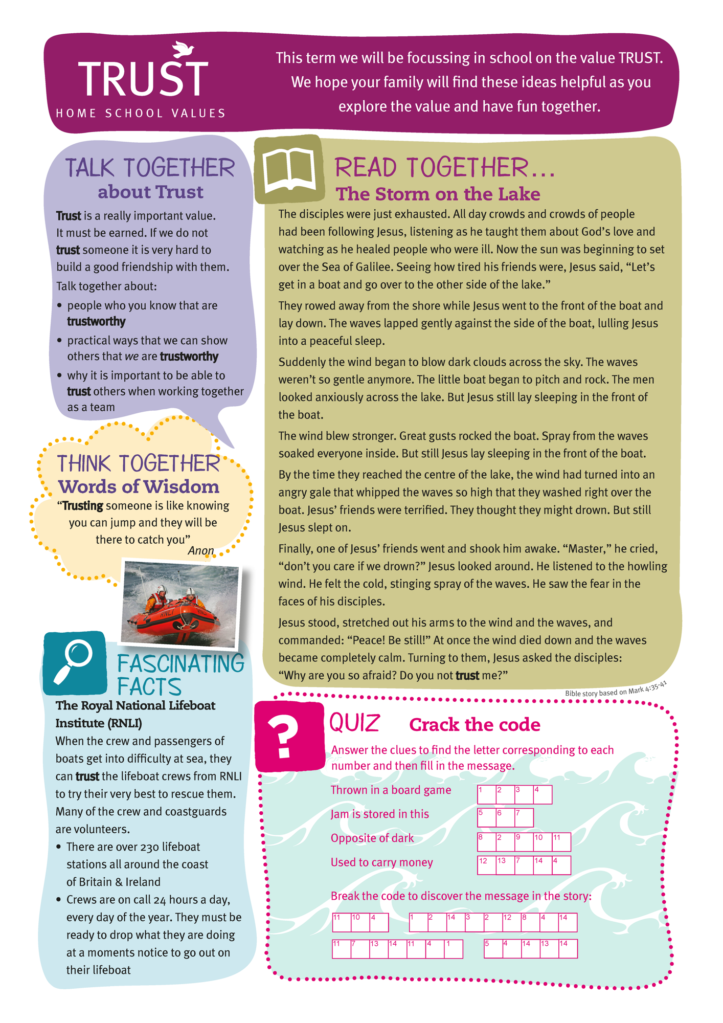 HomeSchoolValues TRUST Page 1