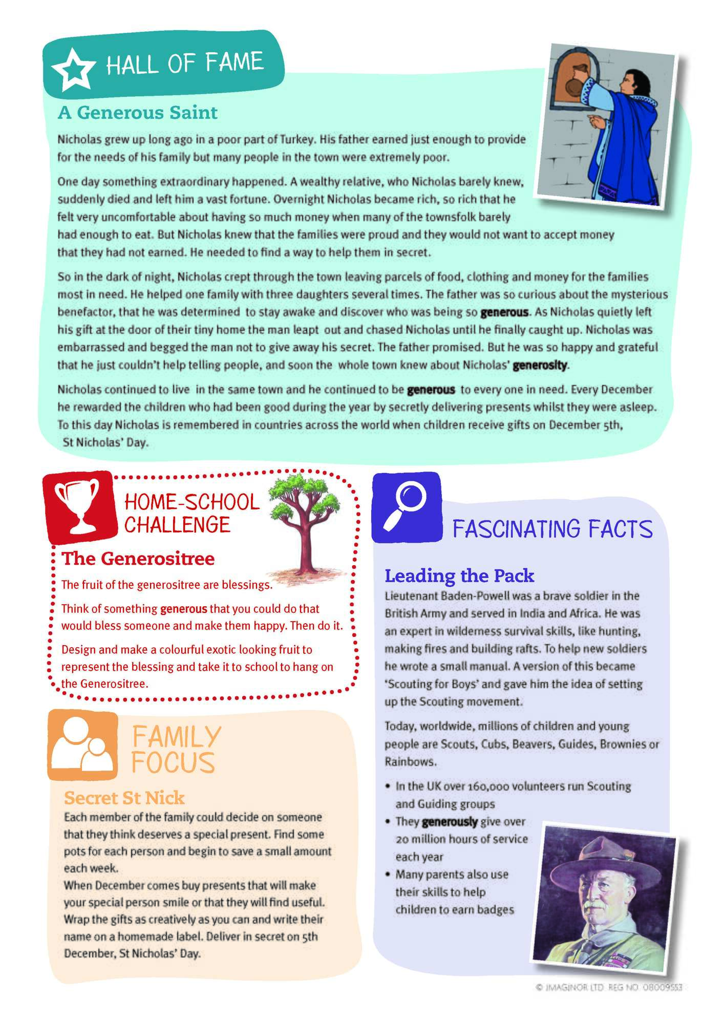 HomeSchoolValues GENEROSITY Page 2