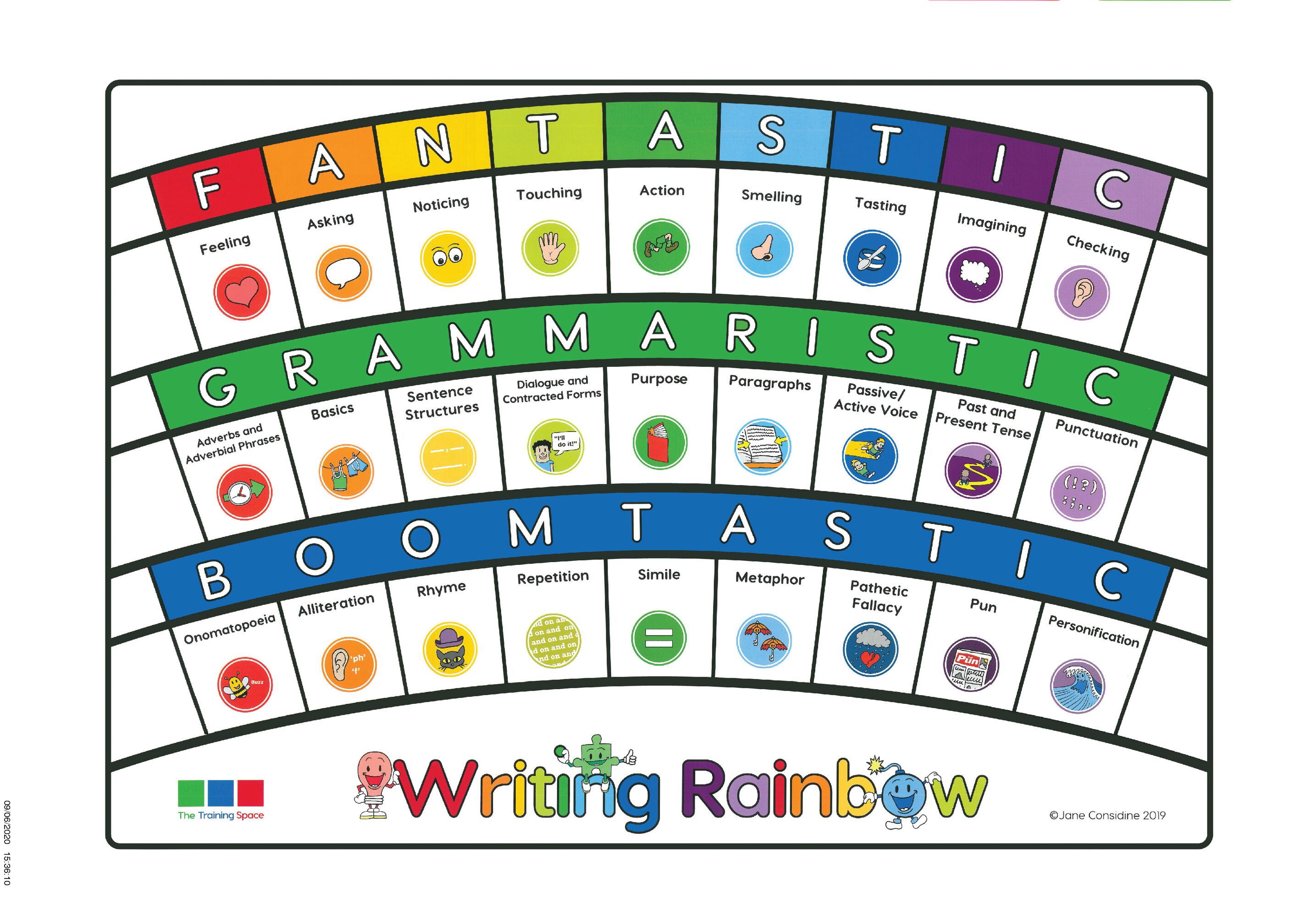 Writing rainbow
